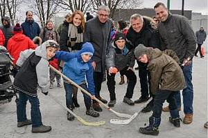 Inauguration d’une patinoire multisports à Saint-Hyacinthe