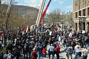 Manifestation du Collectif des grutiers