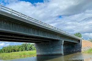 Mise en service d’un nouveau pont à Bécancour. Crédit : ministère des Transports