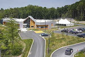 Inauguration du poste de la Sûreté du Québec dans la ville de Dunham. Crédit : SQI