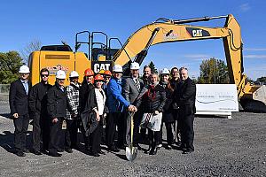 Chambly : début des travaux pour la nouvelle bibliothèque 