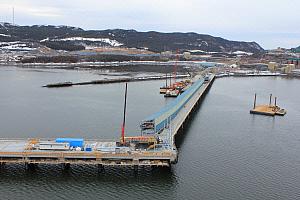 Construction d’un convoyeur au port de Sept-Îles