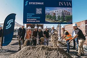 Coup d’envoi de la première phase du projet multirésidentiel In Via. Crédit : Syscomax