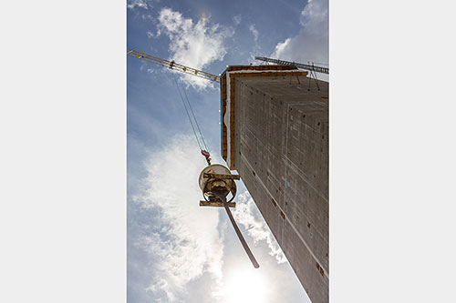 Aperçu du chantier - Image fournie par thyssenkrupp Elevator