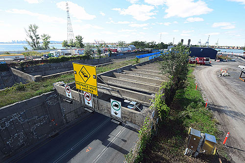 Réfection majeure du pont-tunnel Louis-Hippolyte-La Fontaine. Crédit : MTQ