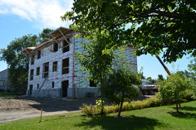 Construction de la Phase 1de l'ensemble locatif du secteur Vieil-Arthabaska, à Victoriaville - Photo de Constructions F. & P. Courtois