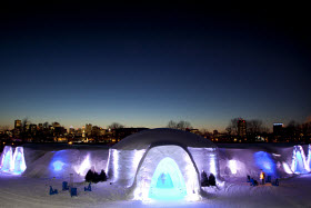 Le Village des neiges de Montréal. Crédit Village des neiges